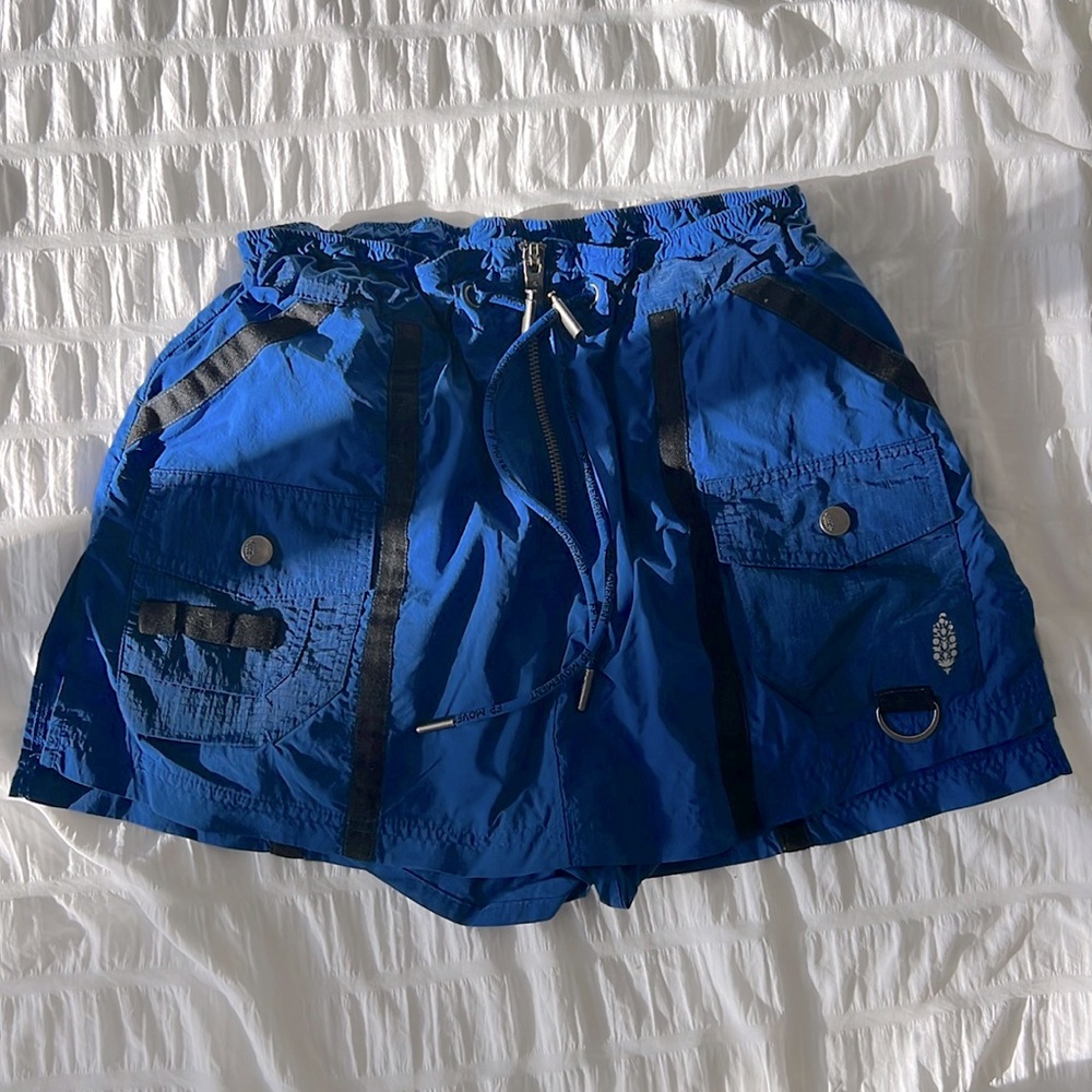 Hiking exercise athletic skirt skort blue free people size XS